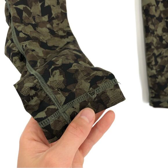 LULULEMON Speed Tight III Full-On Luxtreme Mystic Jungle Fatigue Green Black 4 - Picture 12 of 12